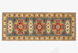 花型地毯矩形复古地毯高清图片