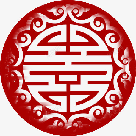 红色喜庆中式婚礼png免抠素材_88icon https://88icon.com 中式 喜庆 婚礼 红色