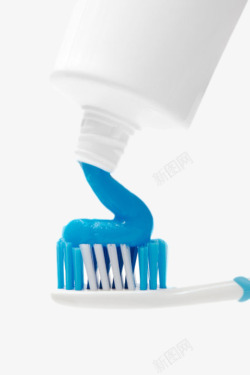 白色包装的牙膏管和牙刷实物素材