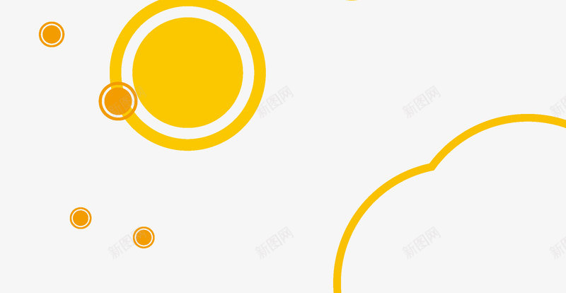 橙色圆点背景png免抠素材_88icon https://88icon.com 云朵 圆形 圆点 橙色