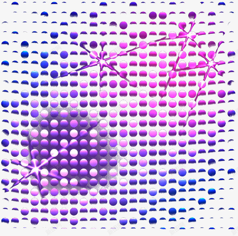紫色圆点png免抠素材_88icon https://88icon.com 小圆圈 排列 星光 科技 科技元素