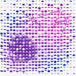 圆圈排列紫色圆点高清图片