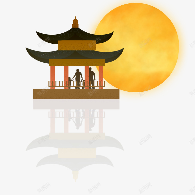 浪漫七夕节楼台观月装饰psd免抠素材_88icon https://88icon.com 大图免 大图免下载 楼台观月 浪漫七夕节 浪漫七夕节楼台观月装饰下载 装饰品 透明底色