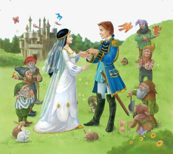 卡通王子和公主png免抠素材_88icon https://88icon.com 七个小矮人 儿童 公主 手绘 手绘公主 梦幻 王子 王子和公主 童年 童话