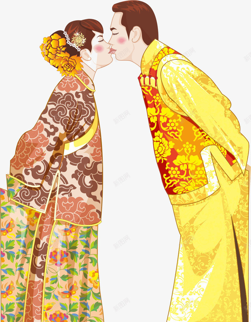 中式传统婚礼png免抠素材_88icon https://88icon.com 丈夫 妻子 媳妇 新婚 结婚