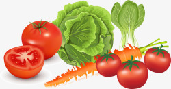 蔬菜3D效果图矢量图素材
