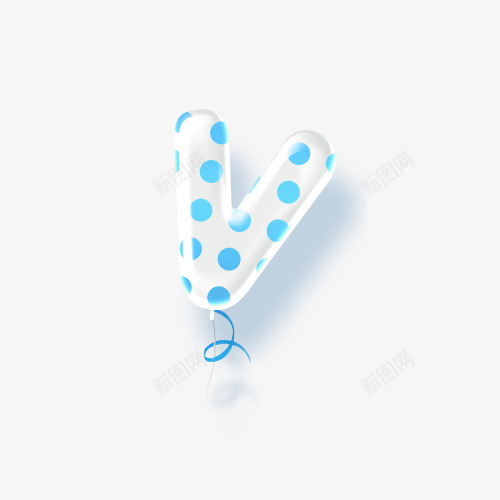 v字蓝色圆点气球png免抠素材_88icon https://88icon.com v字 圆点气球 气球 节日素材 蓝色