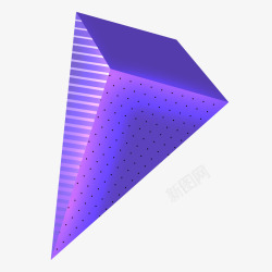 扁平炫酷三角形矢量图素材