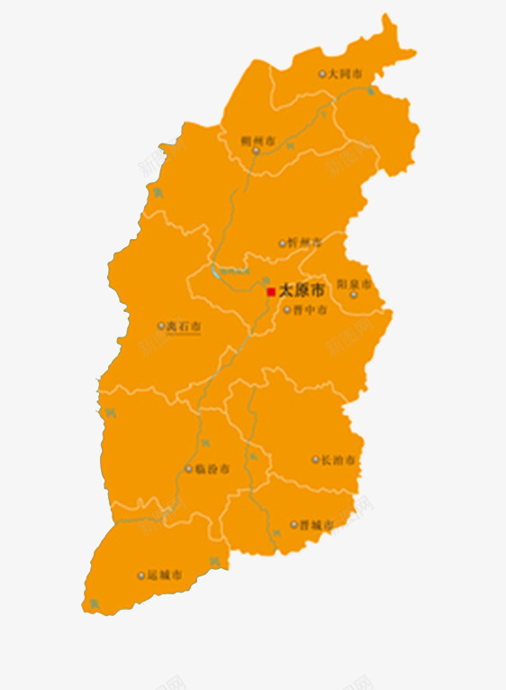 山西地图城市省份png免抠素材_88icon https://88icon.com 地图 城市 山西 山西地图