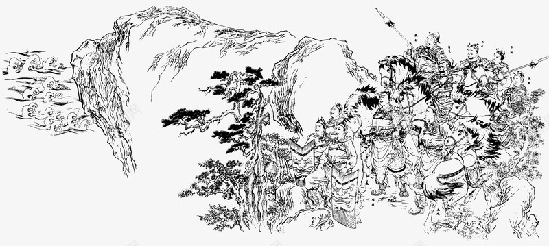 线描古代人物png免抠素材_88icon https://88icon.com 中国风 兵器 古典 古风 打仗 武侠 武将 线描