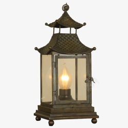 中式古典雕花灯素材