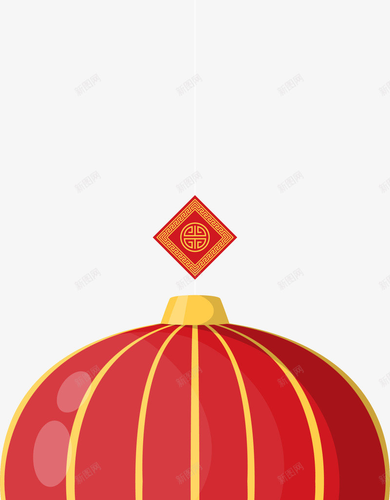 新年红色灯笼挂饰png免抠素材_88icon https://88icon.com 中国风 喜庆 新年灯笼 灯笼挂饰 红色灯笼 红色贴纸