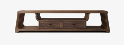 古褐色中式矮桌高清图片