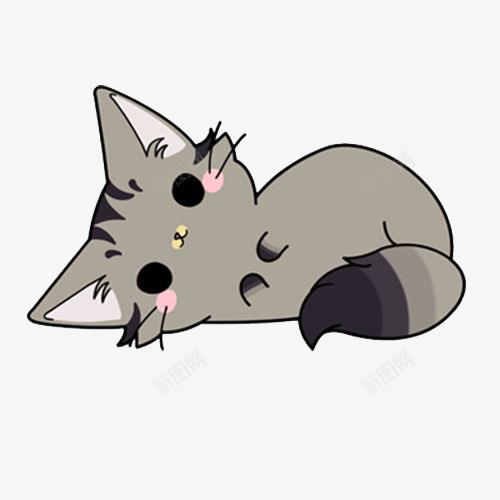 灰色的卡通小猫咪png免抠素材_88icon https://88icon.com 免抠图 动物 效果图 灰色猫咪 猫咪 装饰图 装饰画