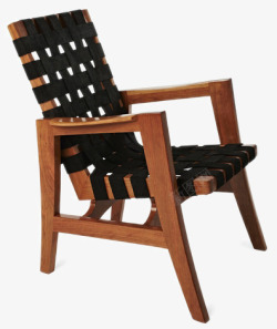 客厅休闲椅黑色编织木纹休闲椅高清图片