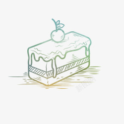 中式甜品卡通水果蛋糕矢量图高清图片