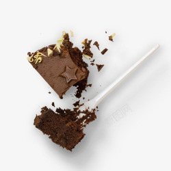 港式小吃巧克力蛋糕高清图片