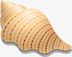 手绘黄色田螺素材