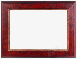 镀金长方形木质画框长方形复古红木相框高清图片