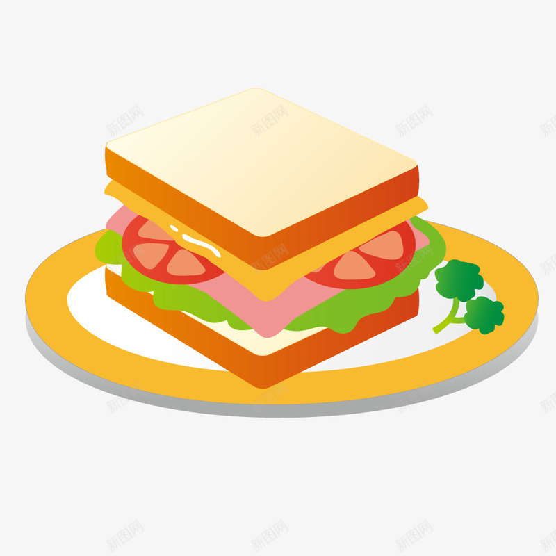 盘子上的卡通食物png免抠素材_88icon https://88icon.com 免抠图 效果图 盘子 美食 装饰图 装饰画 面包 食物