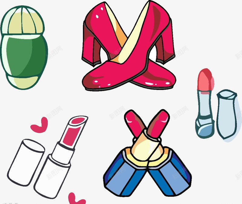 女性用品png免抠素材_88icon https://88icon.com 化妆品 化妆用品 口红 唇彩 唇膏 图案 生活用品 生活百科 设计 高跟鞋