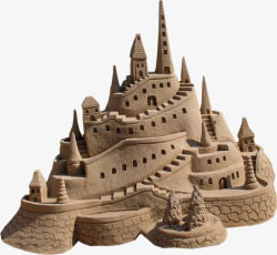 沙堆城堡素材