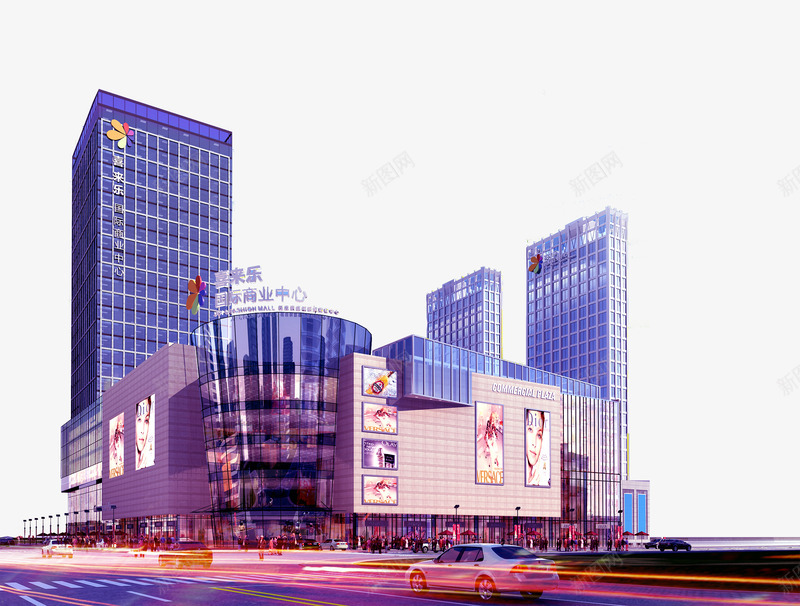 闹市楼盘png免抠素材_88icon https://88icon.com 地产海报设计 城市建筑素材 楼盘