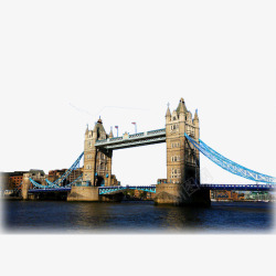 伦敦塔桥矢量图素材