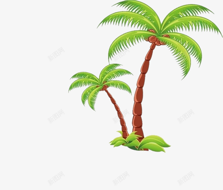 摄影手绘椰子树效果图png免抠素材_88icon https://88icon.com 摄影 效果图 椰子树