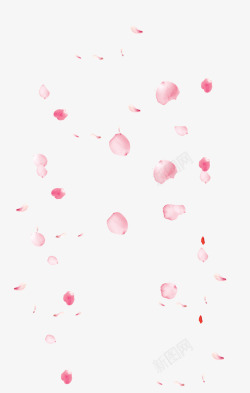 梦幻的粉红色花瓣图素材