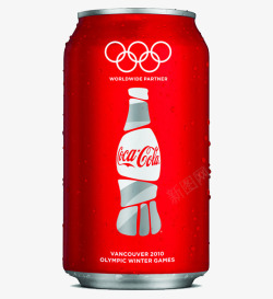 可口可乐红色奥运包装素材