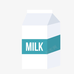 灰色扁平化牛奶元素矢量图素材