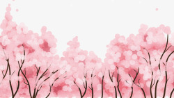 唯美浪漫樱花节旅游海报素材