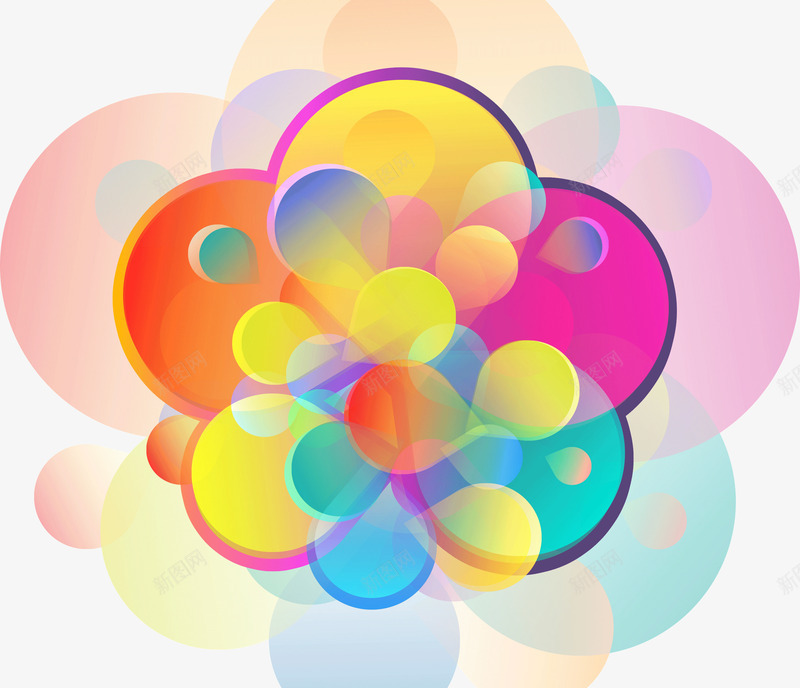 缤纷创意炫酷抽象花瓣圆点背景png免抠素材_88icon https://88icon.com 创意 圆点 抽象 炫酷 缤纷 背景 花瓣
