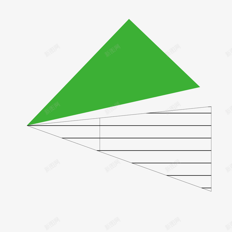 绿色色块线条三角形矢量图ai免抠素材_88icon https://88icon.com 三角型 三角形 线条 绿色 色块 矢量图