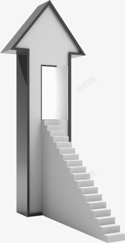 灰色创意楼梯建筑物素材