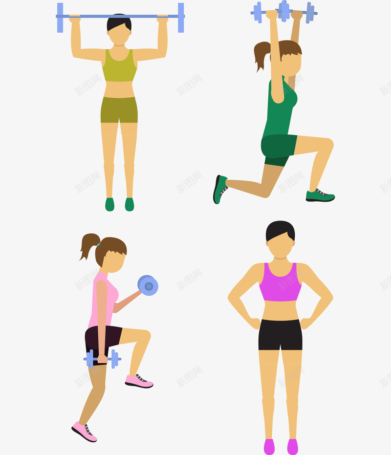 运动的恶女人矢量图ai免抠素材_88icon https://88icon.com 女人矢量素材 扁平化 效果图 艺术 设计 运动 锻炼 矢量图