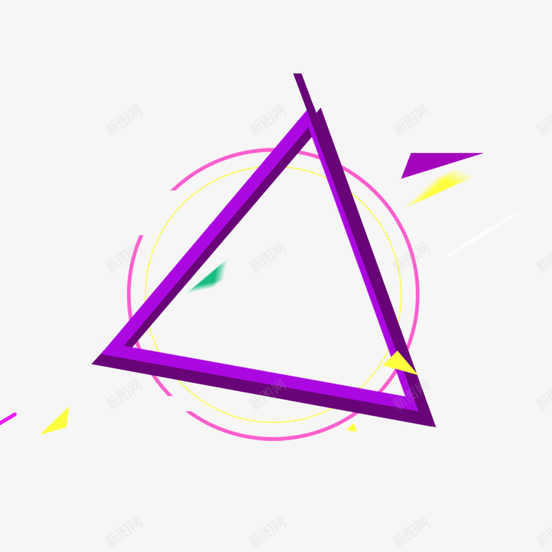三角几何和圆形组合背景图png免抠素材_88icon https://88icon.com 三角几何 圆形背景 紫色背景 背景免抠图