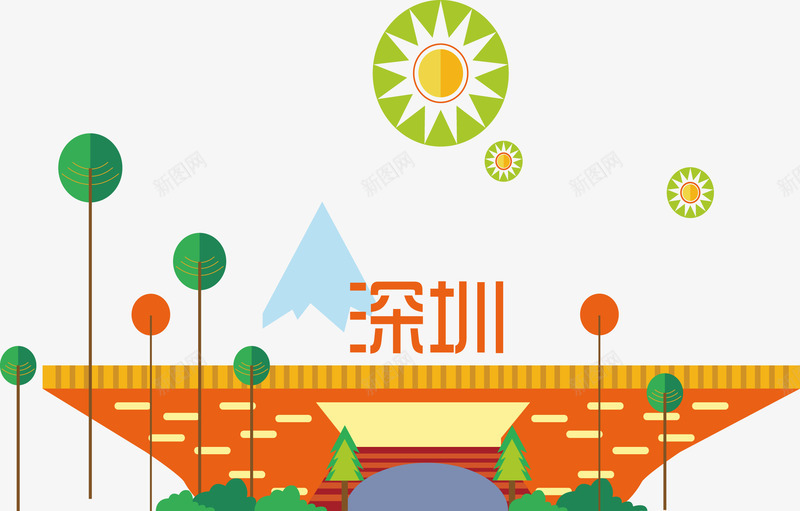 深圳标志建筑物png免抠素材_88icon https://88icon.com 建筑物 标志 深圳