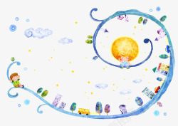 蓝色藤蔓童话故事素材