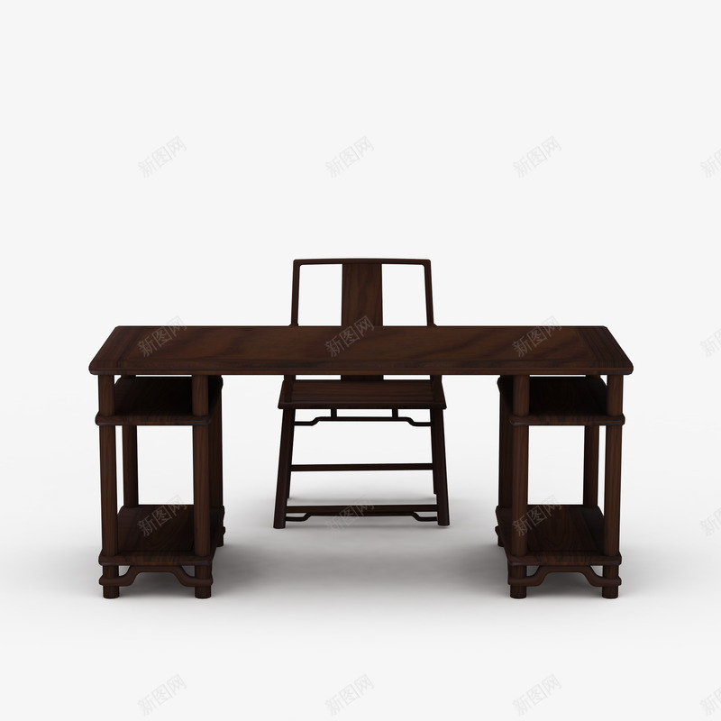 一套棕色复古中式书桌png免抠素材_88icon https://88icon.com 一套棕色复古中式书桌 中式书桌 中式桌子 书台 书桌 复古书桌 桌子