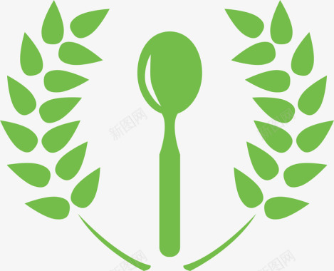 小勺中式餐饮logo图标图标