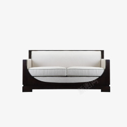 实物简约黑白新中式沙发素材