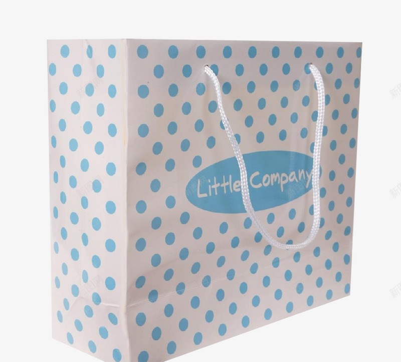 圆点小清新包装袋子png免抠素材_88icon https://88icon.com 包装袋 手挽袋 服装包装袋 服装袋 袋子 青色圆点袋子