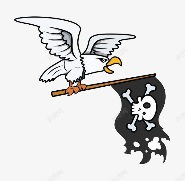 叼着骷髅头的旗子png免抠素材_88icon https://88icon.com 会飞的 小型猛禽 带有翅膀的猛禽 旗子 老鹰 锋利的爪 长有羽毛 雄鹰 雄鹰飞翔 飞禽 骷髅头 鸢 鹰 鹰类