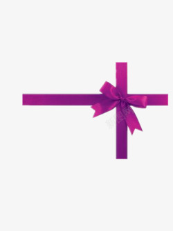 十字包装紫色丝带高清图片