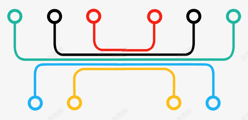 彩色商务圆点png免抠素材_88icon https://88icon.com PPT 免抠PNG 分支 商务