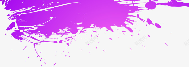 紫色水墨效果图png免抠素材_88icon https://88icon.com 墨迹 水墨 紫色 装饰