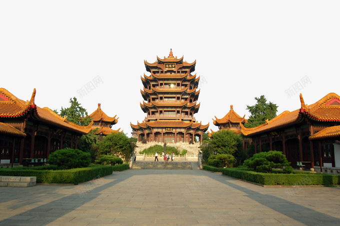 武汉黄鹤楼png免抠素材_88icon https://88icon.com 名胜古迹 旅游风景 著名建筑