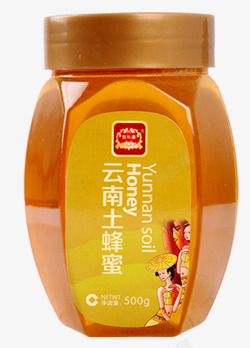 云南土特产土蜂蜜包装罐素材